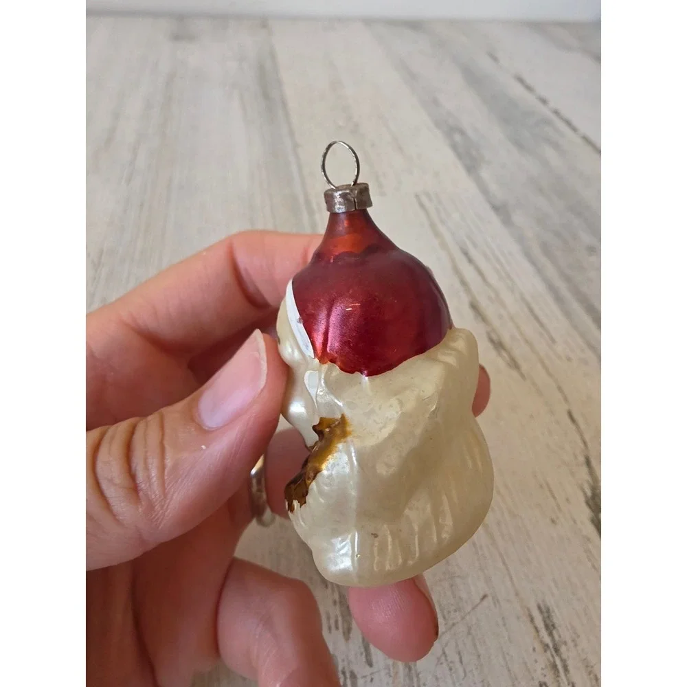 Antique clown mercury glass ornament jester Xmas tree vintage